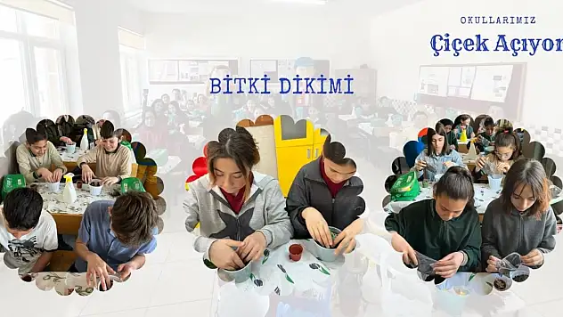 Konya'da okullar çiçek açtı