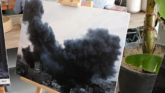 Karapınar'da Gazze için kermes düzenlendi