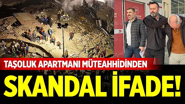 Konya'da Taşoluk Apartmanı müteahhidinden skandal ifade!