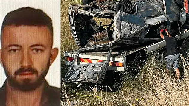 Takla atan araç direğe çarptı camdan fırlayan sürücü öldü