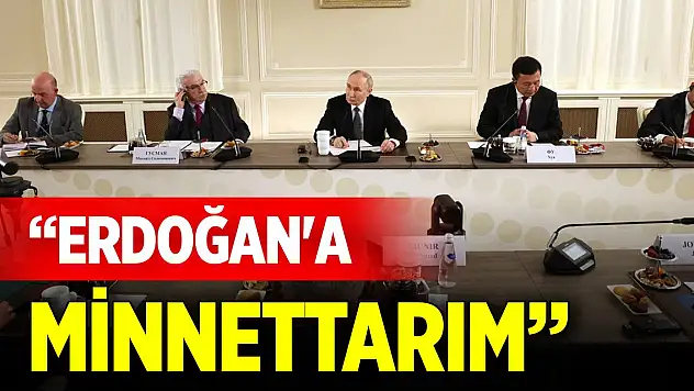 Putin'den Cumhurbaşkanı Erdoğan'a teşekkür