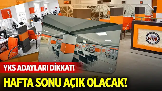 YKS adayları dikkat: Konya Nüfus Müdürlükleri hafta sonu açık olacak!