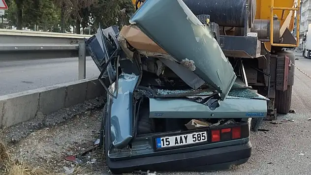 Burdur'da kaza 1 ölü, 1 yaralı