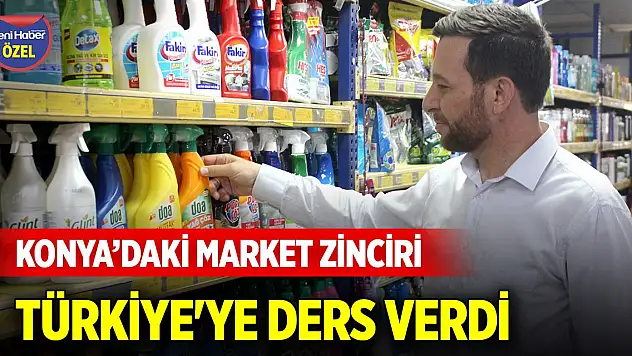 Konya'daki market zinciri Türkiye'ye ders verdi