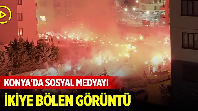 Konya'da sosyal medyayı ikiye bölen görüntü