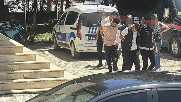 Konya'da uyuşturucu operasyonunda yakalanan 3 şüpheli tutuklandı