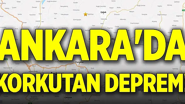 Ankara'da korkutan deprem!