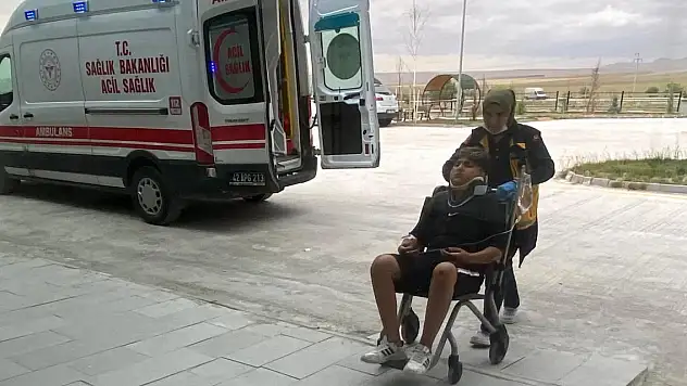 Konya'da motosiklet kazası