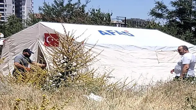 Kadın çadırda ölü bulundu