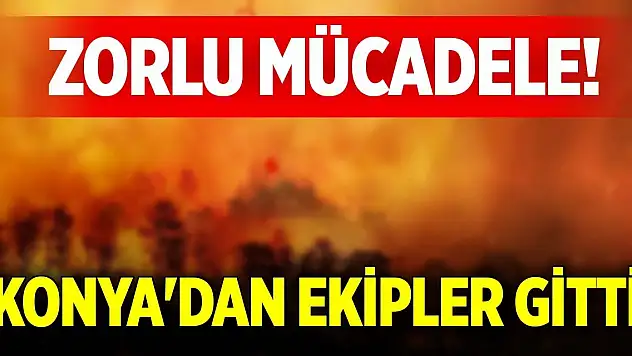 Zorlu mücadele! Konya'dan ekipler gitti