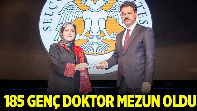 Selçuk Tıp'tan 185 genç doktor mezun oldu