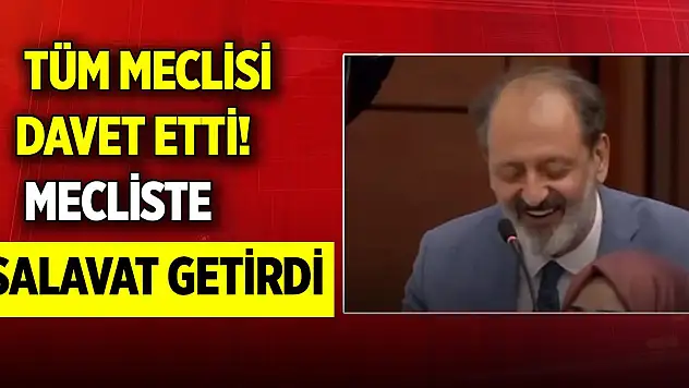 TBMM'de dikkat çeken protesto: Tüm meclisi davet etti! Mecliste salavat getirdi...