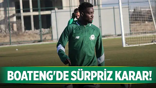 Konyasporlu Boateng'de karar çıktı!