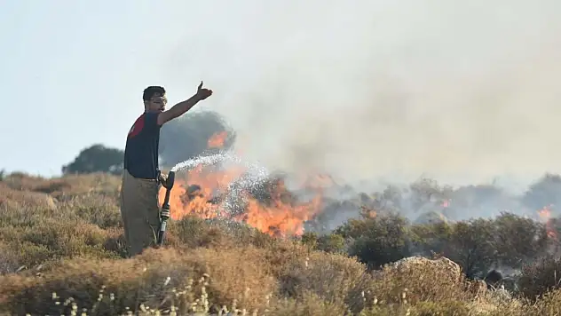 İzmir Çeşme'deki orman yangını 2'nci gününde