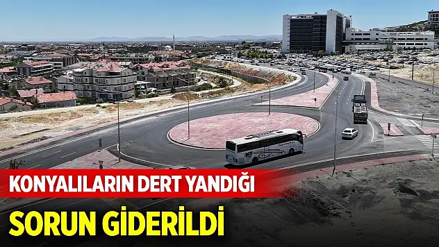 Konya'da Meram Tıp Fakültesi yolundaki sıkıntı giderildi