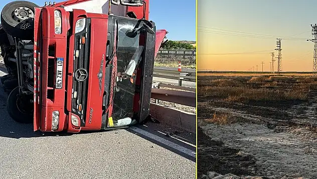 Konya'nın iki ilçesinde yangın ve kaza!