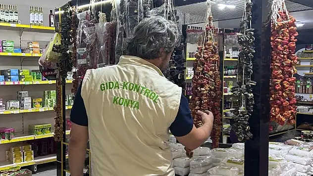 Konya'nın ilçesinde gıda işletmelerini denetlendi