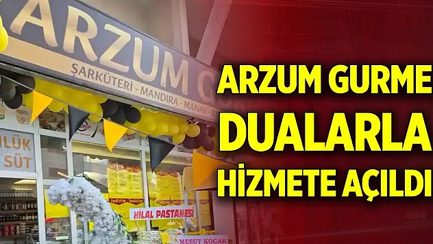 Konya'da Arzum Gurme dualarla hizmete açıldı