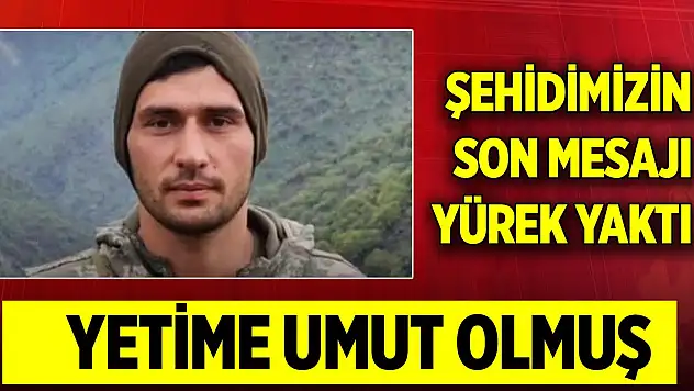 Şehit Özkan Özkanlı ile ilgili yürek burkan detay: Yetime umut olmuş