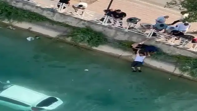 Sulama kanalında can pazarı