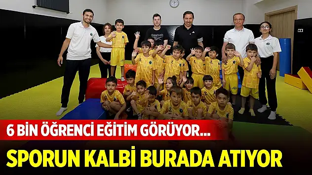 6 bin öğrenci eğitim görüyor... Karatay'da sporun kalbi burada atıyor