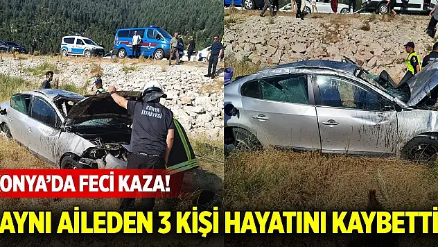 Konya'da feci kaza: Polis memurunun ailesinden 3 kişi hayatını kaybetti