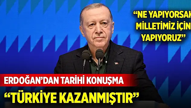 Son Dakika! Cumhurbaşkanı Erdoğan'ın tarihi konuşma: Türkiye kazandı