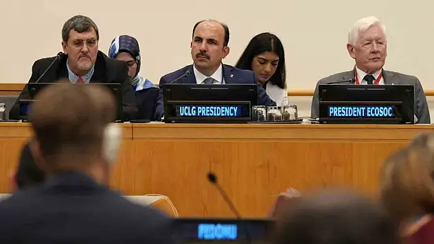 Konya Büyükşehir Belediye Başkanı Altay'dan BM'de Gazze çağrısı