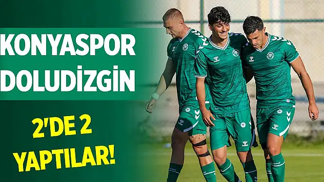 Takım 2'de 2 yaptı! Konyaspor dolu dizgin ilerliyor