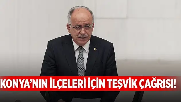 Konya'nın ilçeleri için teşvik çağrısı!