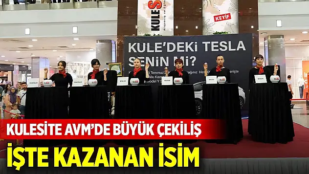 Konya Kulesite AVM'de büyük çekiliş gerçekleşti! İşte kazanan isim