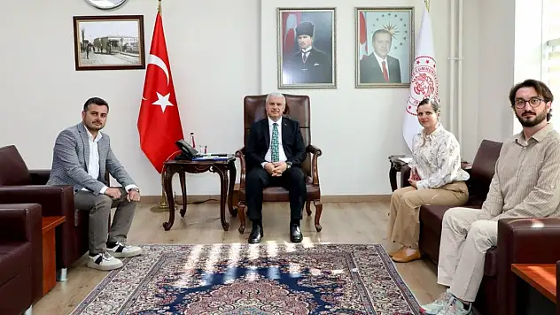 Karahöyük kazı heyetinden Vali İbrahim Akın'a ziyaret