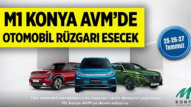 M1 Konya AVM'de otomobil rüzgarı esecek