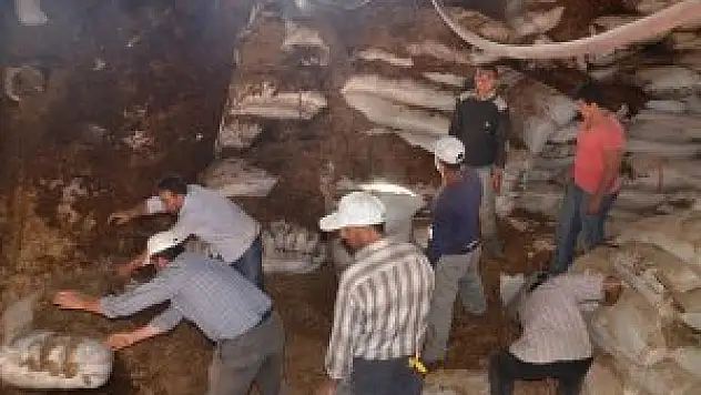 Yozgat'ta saman deposunda yangın