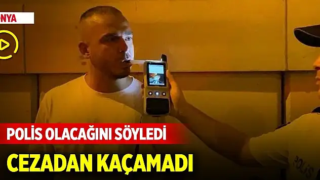 Konya'da polis olacağını söyleyen gencin ehliyetine, alkollü araç kullanmaktan 2. kez el konuldu