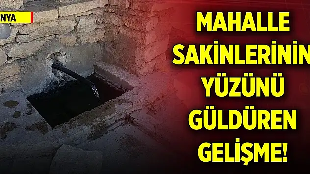 Konya'da mahalle sakinlerinin yüzünü güldüren gelişme!