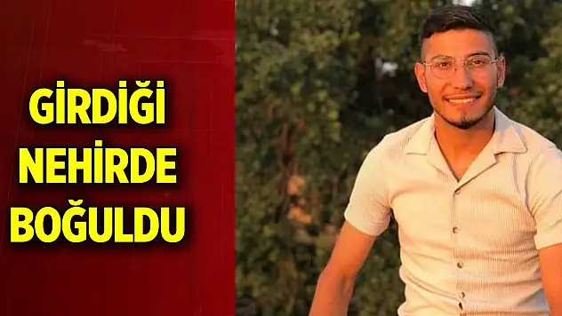Serinlemek için girdiği nehirde boğuldu
