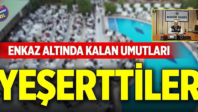 Enkaz altında kalan umutları yeşerttiler
