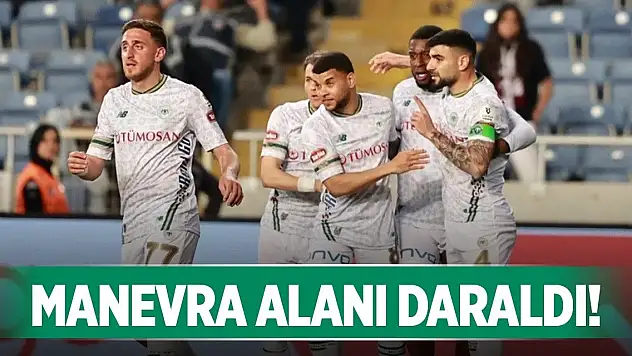 Konyaspor'un harekat alanı azaldı!