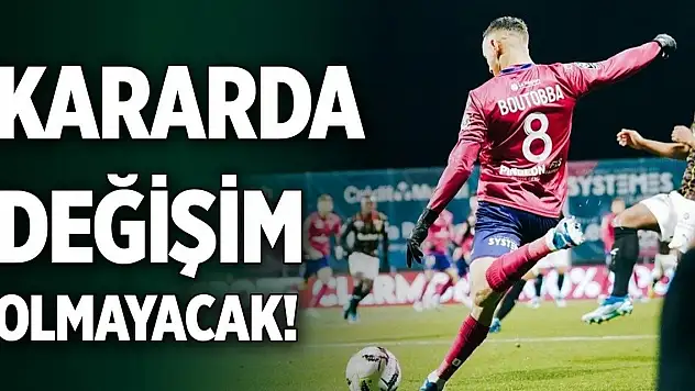 Konyaspor'un Bilal Boutobba kararı!