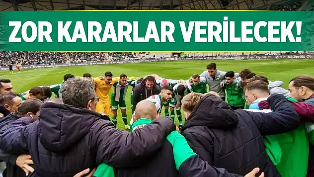 Konyaspor'un forma yarışında zor kararlar!
