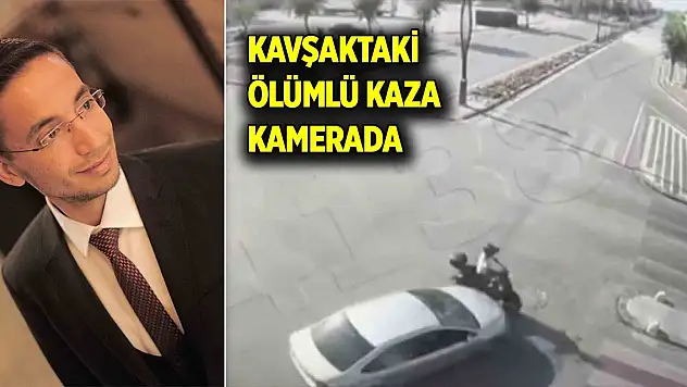 Motosiklete çarptı... Kavşaktaki ölümlü kaza kamerada
