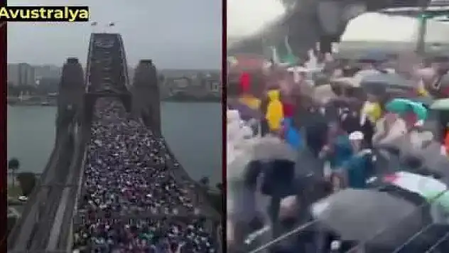 İnsanlık Filistin için kıyamda! 90 bin kişi soykırımın bitmesi içim yürüdü