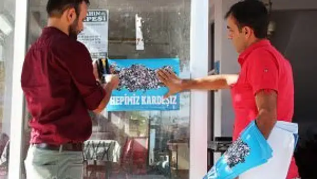 Yunaklı vatandaşlardan kardeşlik mesajı