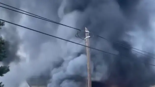 Akşam namazı öncesi cami alev alev yandı