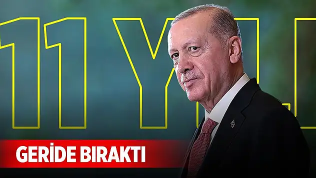 Cumhurbaşkanı Erdoğan, 11 yılı geride bıraktı