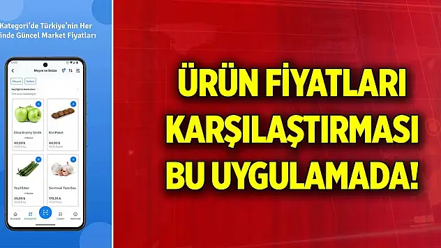 Tüketiciler ürün fiyatlarını 'Market Fiyatı' mobil uygulamasından karşılaştırabilecek