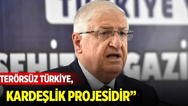 Bakan Güler: Terörsüz Türkiye, kardeşlik projesidir