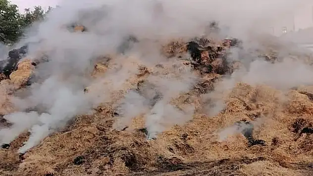 Konya'da balyadan yangın çıktı