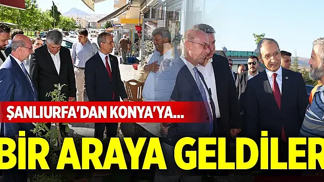 Şanlıurfa'dan Konya'ya... Bir araya geldiler
